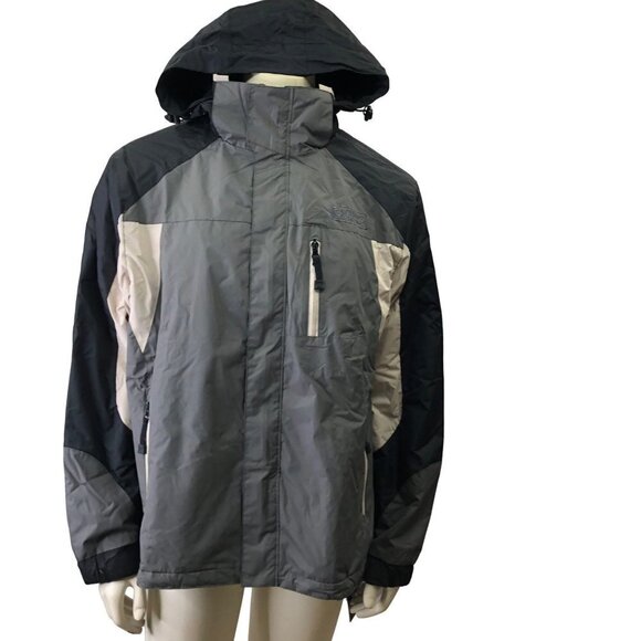 CHAPS MEN'S WATER RESISTANT FLEECE-LINED HOODED JACKET /COAT MD NWT - Picture 2 of 8